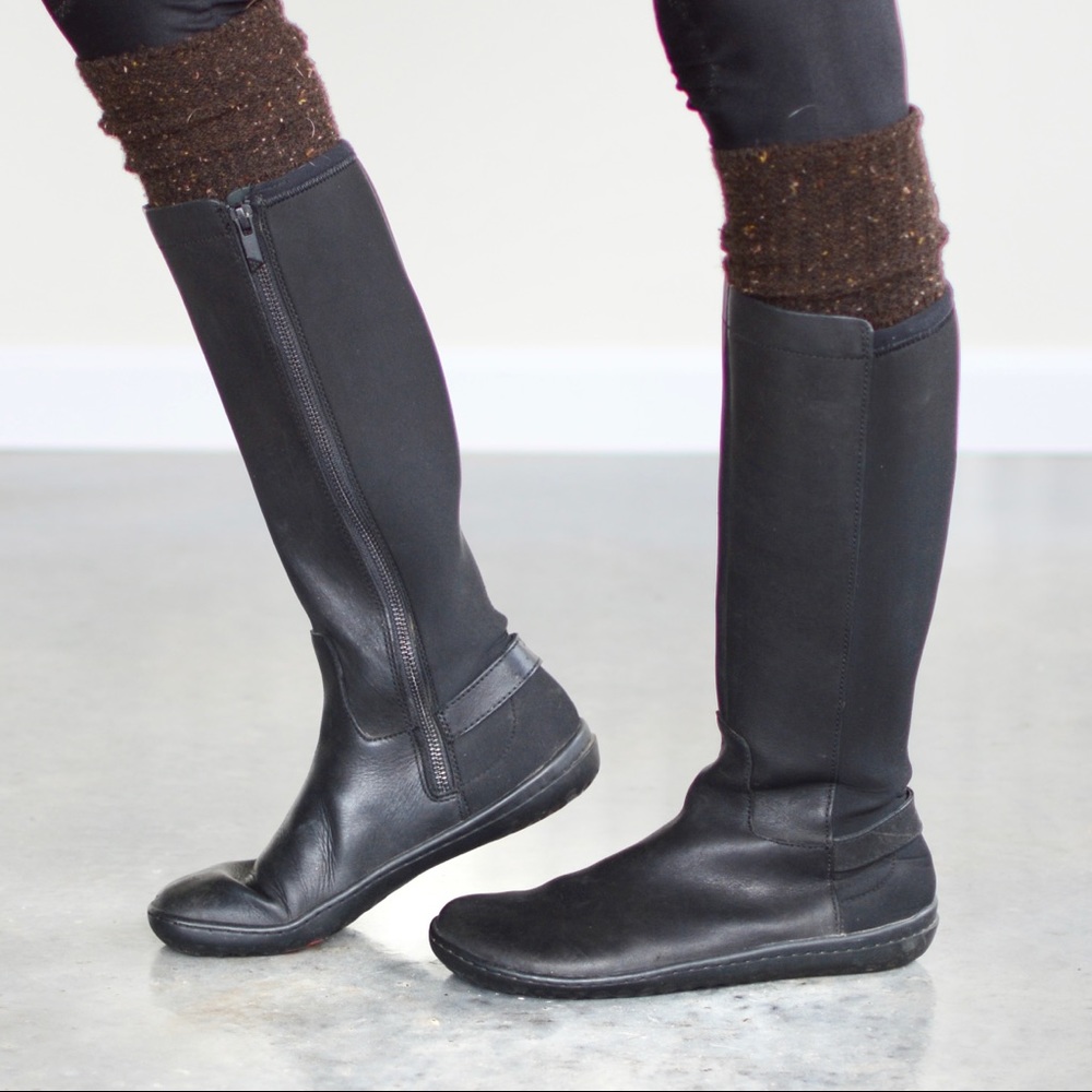 Vivobarefoot Ryder Boots Black Leather Neoprene 36 - Picture 4 of 15